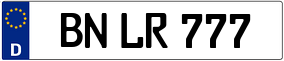 Trailer License Plate